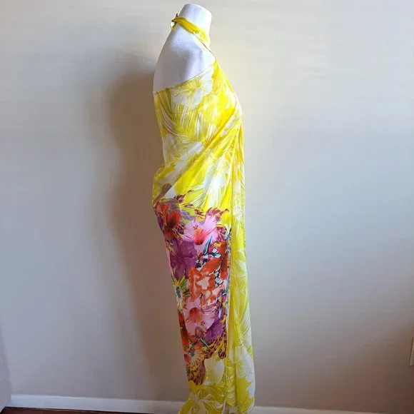 NEW Lise Charmel Floral Yellow Pareo 54